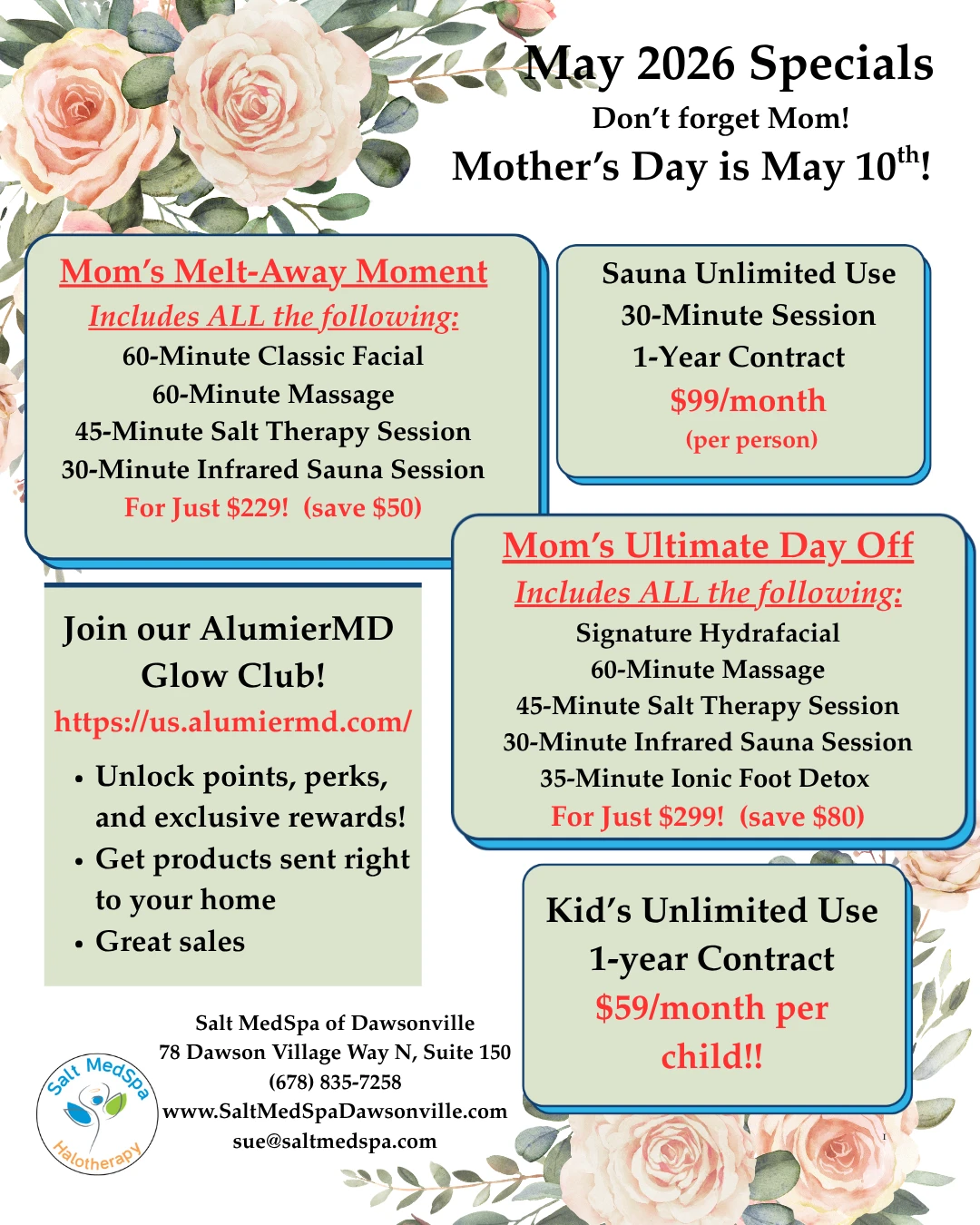May 2026 Specials